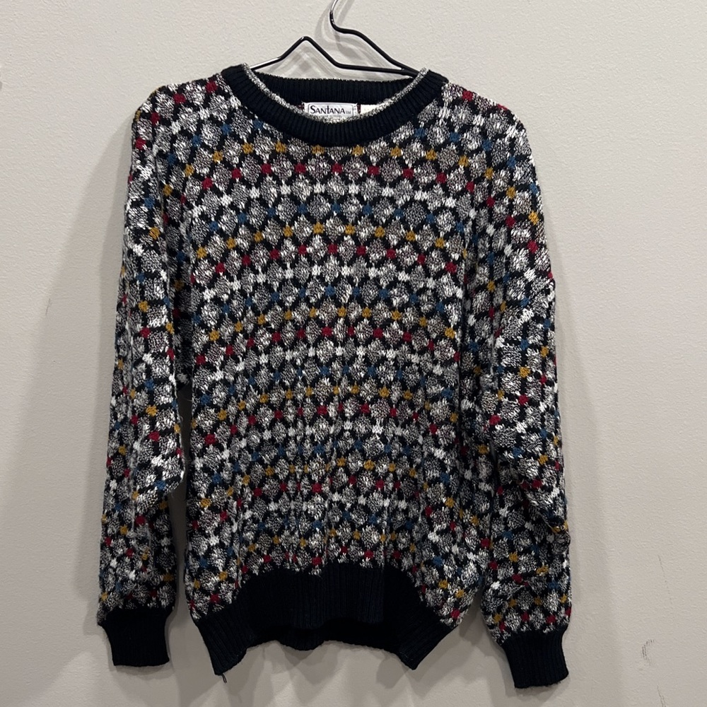 VINTAGE SANTANA SWEATER. SIZE: XL